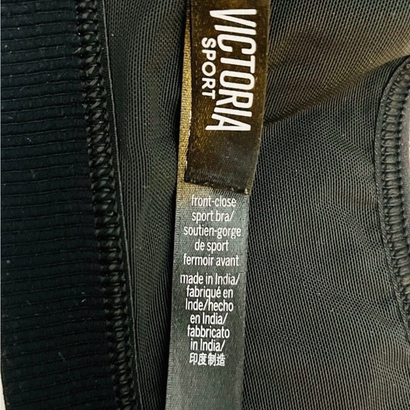 Victoria’s Secret Knockout Front-Close Sports Bra 34C Black - Picture 7 of 8